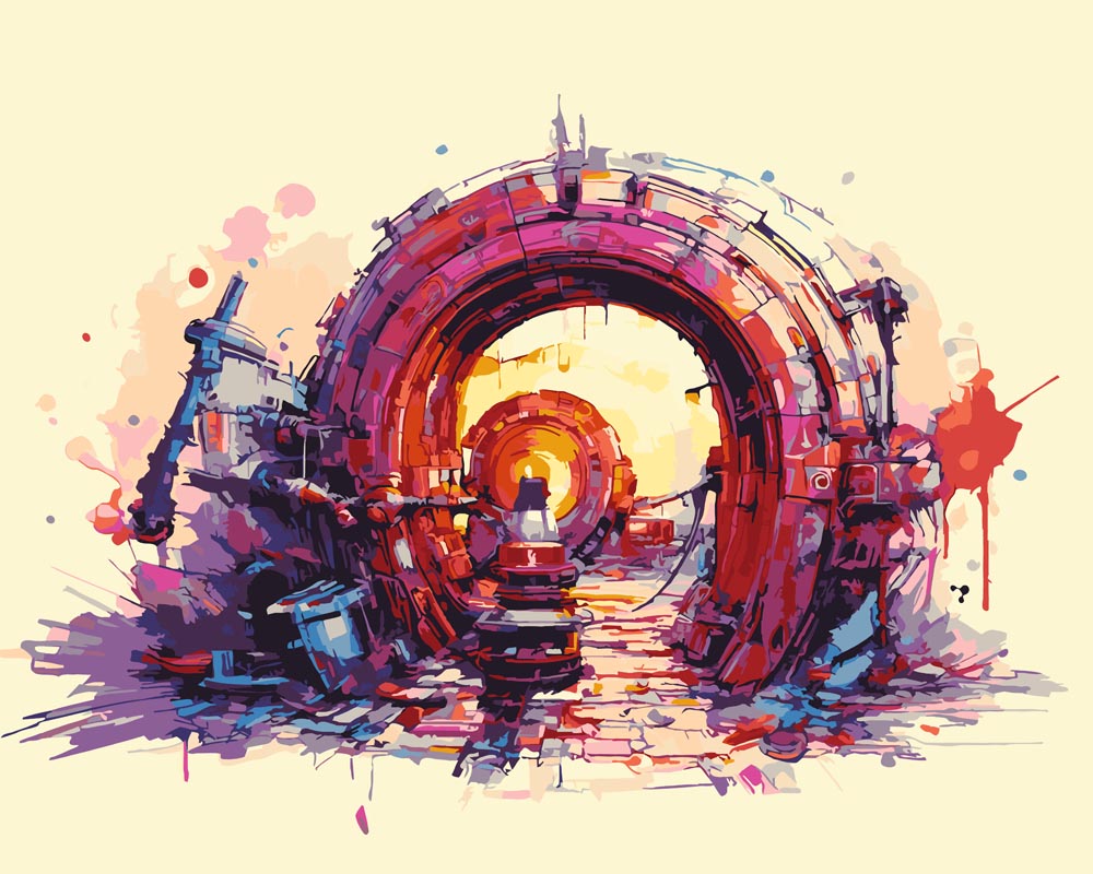 Paint By Numbers - Portal 021 - by Guenter Puschmann