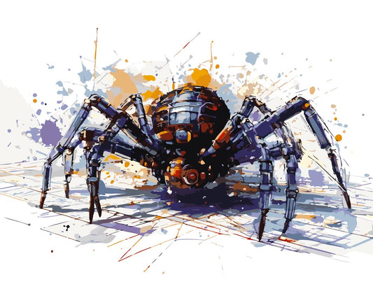 Paint By Numbers - Spider from Mars 177 - by Guenter Puschmann