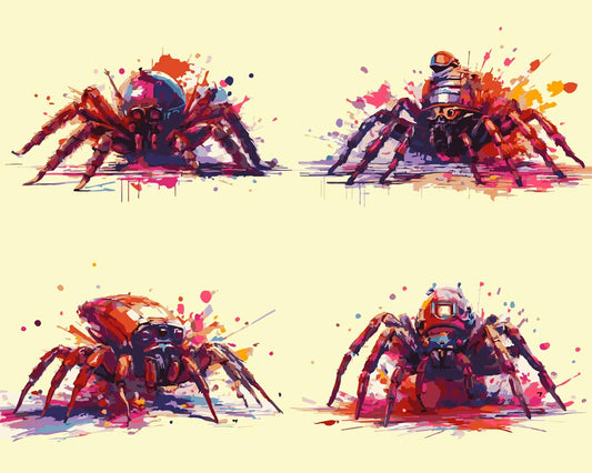 Paint By Numbers - Spiders from Mars - by Guenter Puschmann