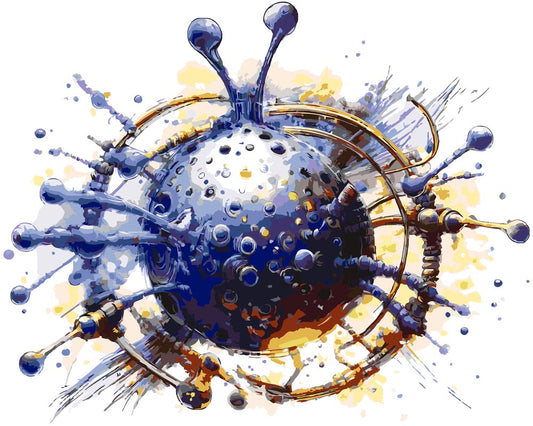 Paint By Numbers - Techno Series A 332 - by Guenter Puschmann