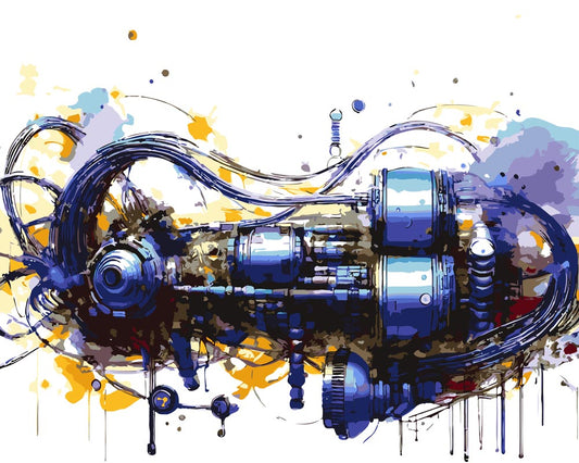 Paint By Numbers - Techno Series A 365 - by Guenter Puschmann