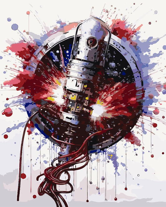 Paint By Numbers - Techno Series A 374 - by Guenter Puschmann