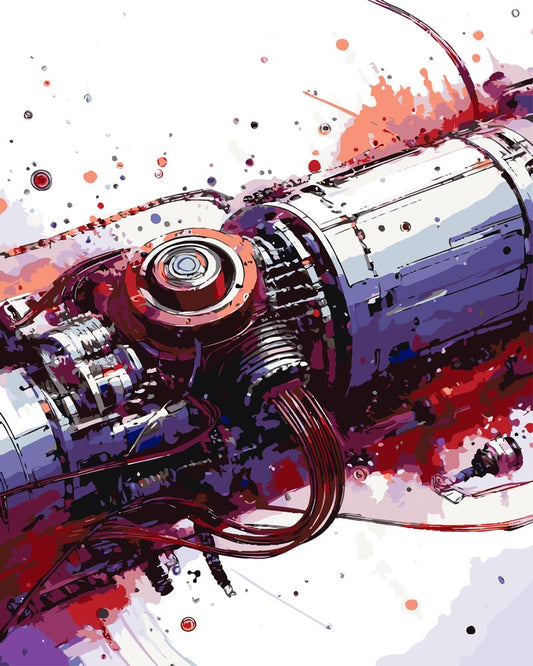 Paint By Numbers - Techno Series A 384 - by Guenter Puschmann