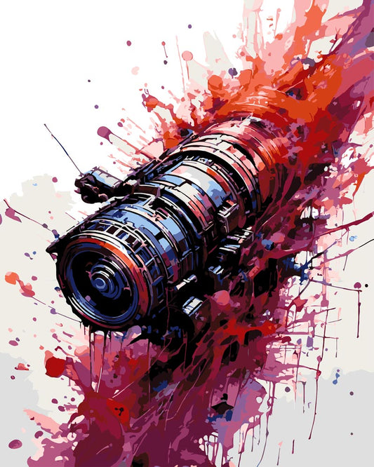 Paint By Numbers - Techno Series C 00723 - by Guenter Puschmann