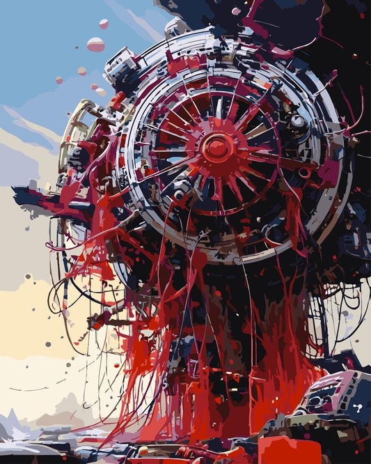 Paint By Numbers - Techno Series D 01511 - by Guenter Puschmann