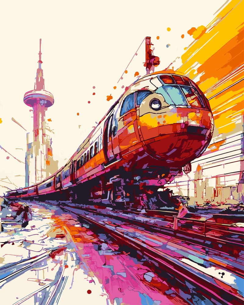 Paint By Numbers - Transport 005 - by Guenter Puschmann