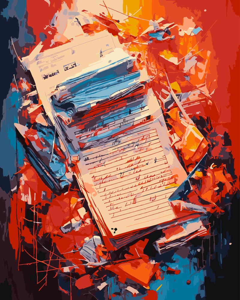 Paint By Numbers - Untitled 006 - by Guenter Puschmann