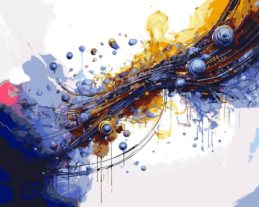 Paint By Numbers - Untitled 013 - by Guenter Puschmann