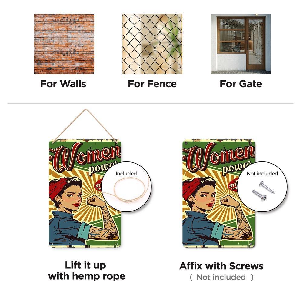 Paint by Numbers – Vintage Metal Wall Art | Women Power
