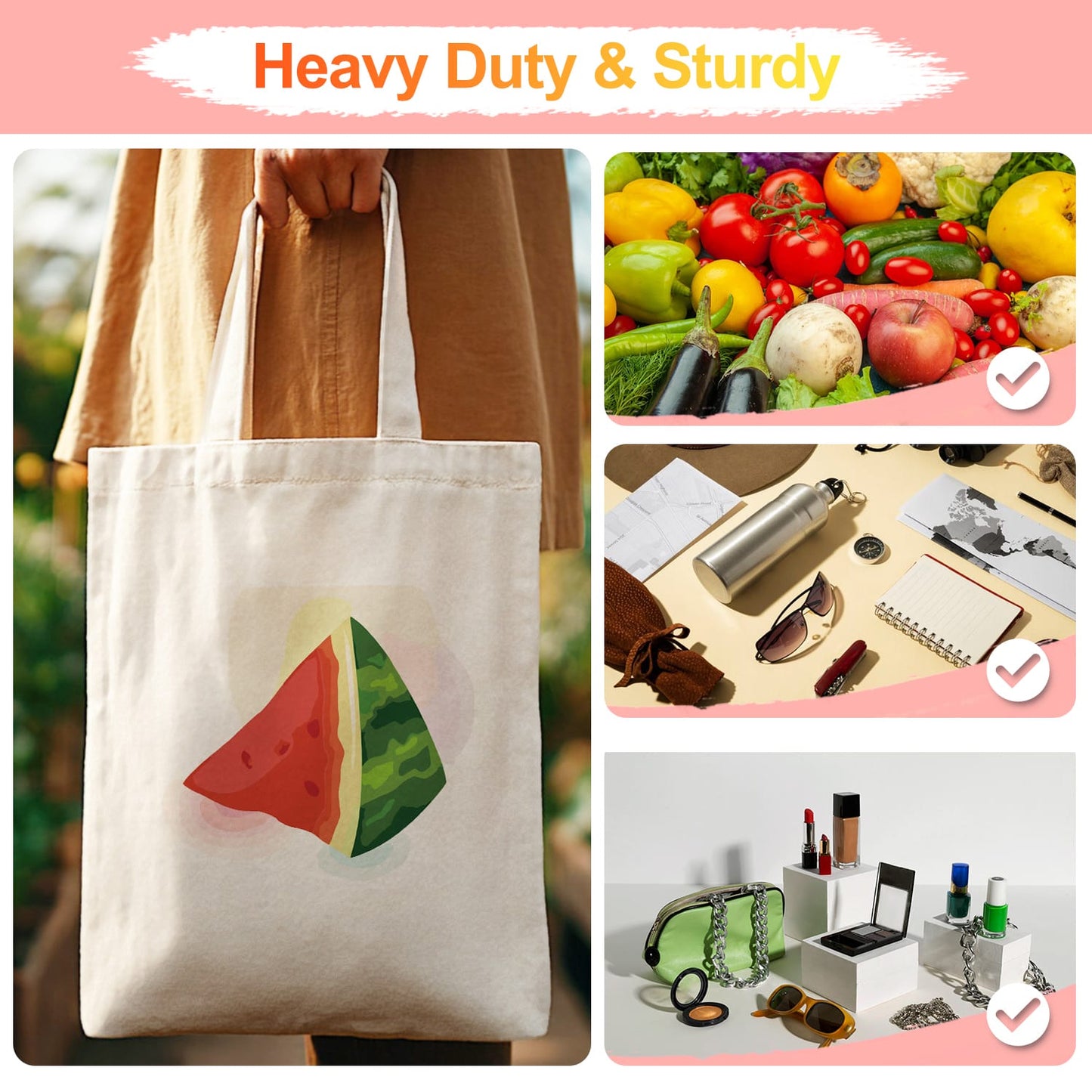 Paint by Numbers - DIY Totebag | Watermelon Slice