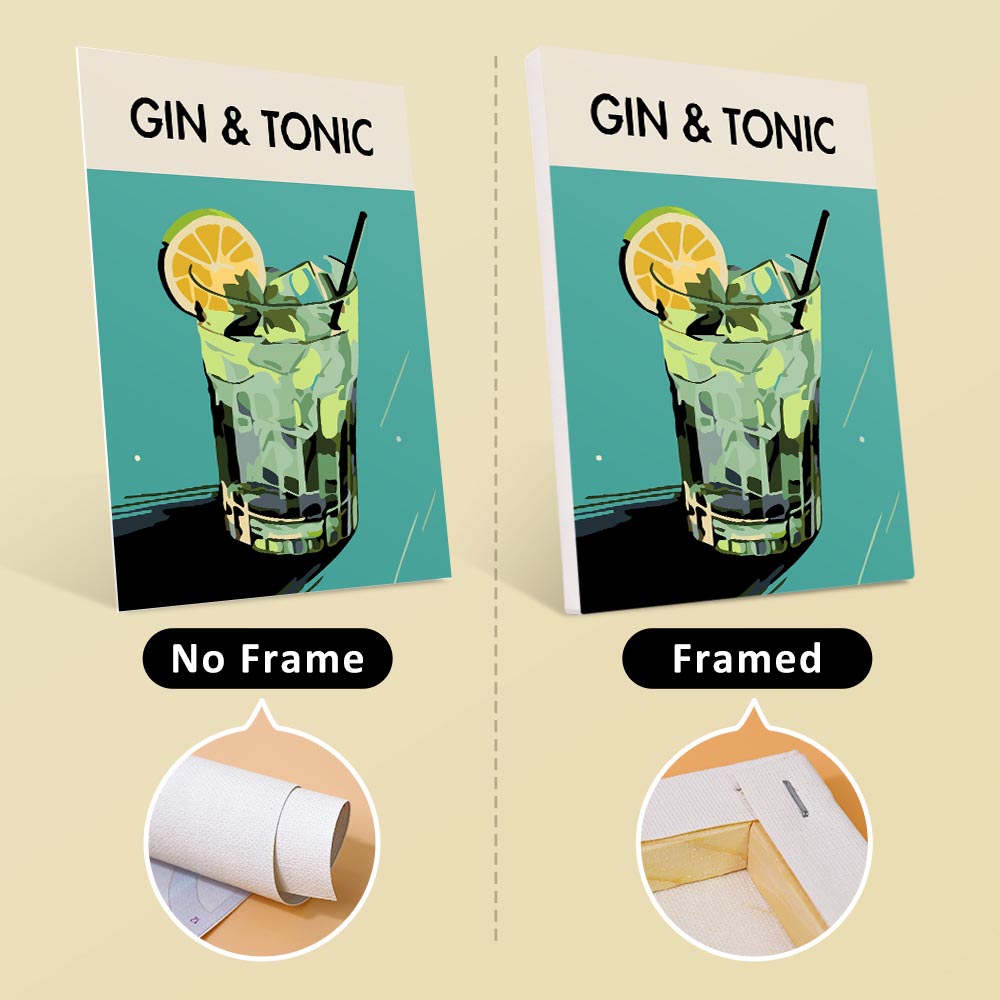 Paint by Numbers - 6 Mini Paintings | Classic Cocktails Set