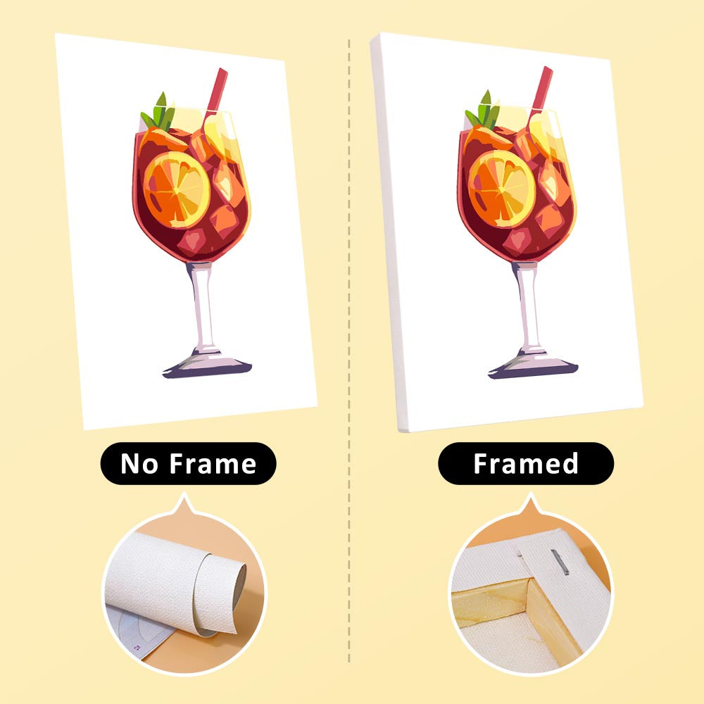 Paint by Numbers – 6 Mini Paintings | Tropical Cocktails Set