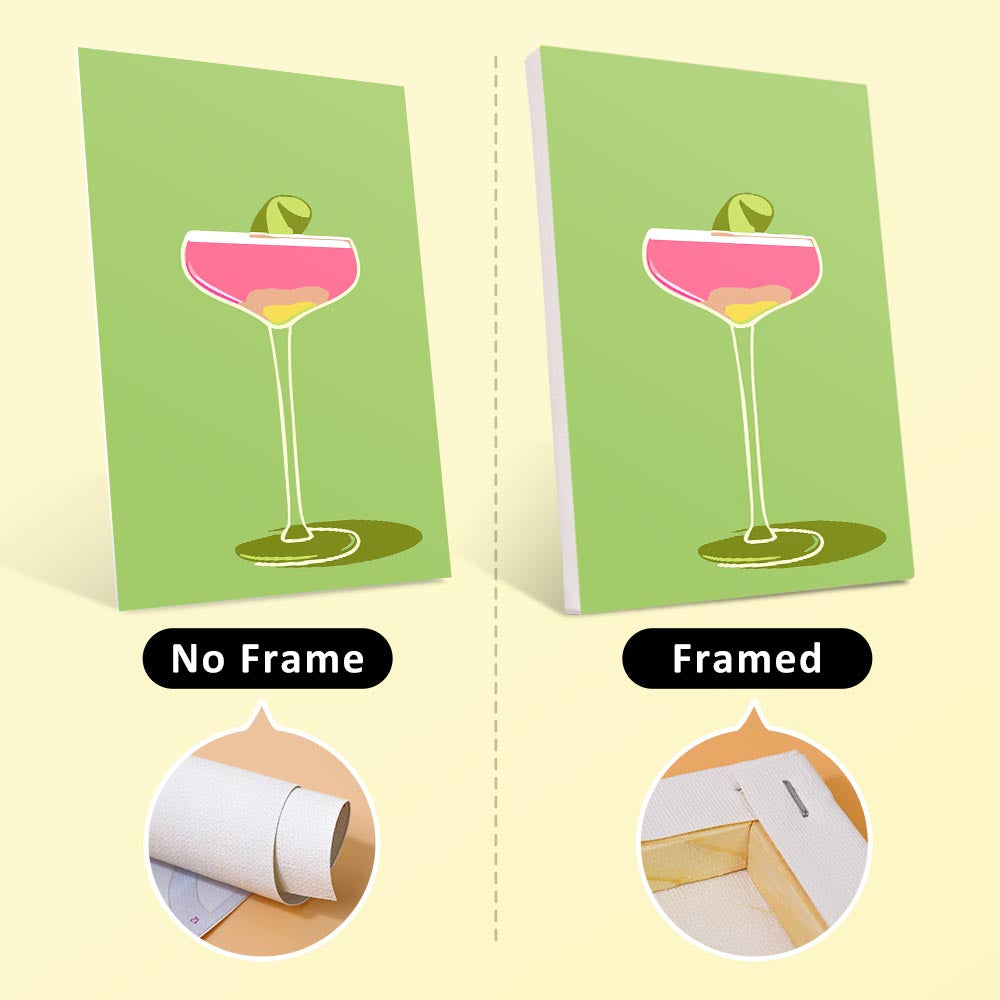 Paint by Numbers – 6 Mini Paintings | Colorful Cocktail Glasses Set
