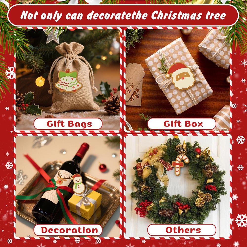 Paint by Numbers – 8 Christmas Ornaments – Santa, Snowman & Sweet Holiday Treats Set