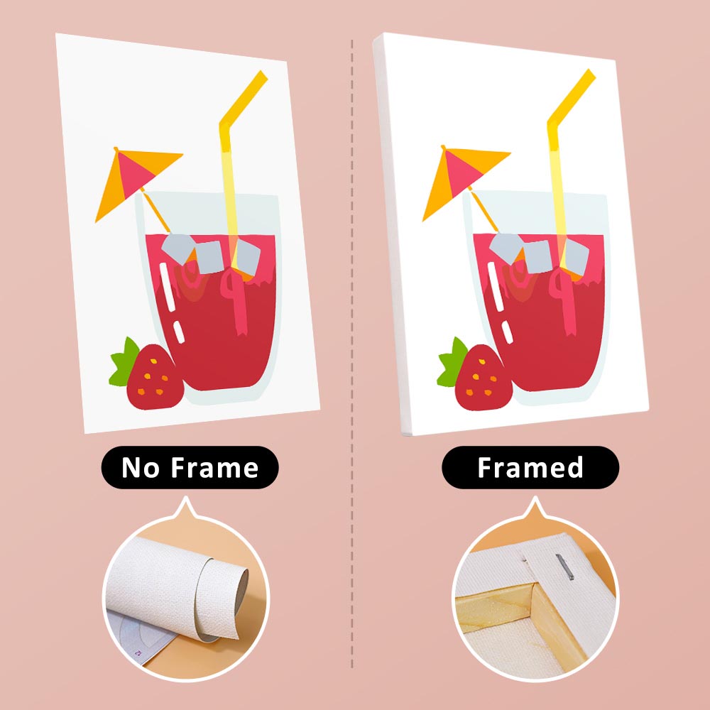 Paint by Numbers – 6 Mini Paintings | Fresh Summer Juice Set
