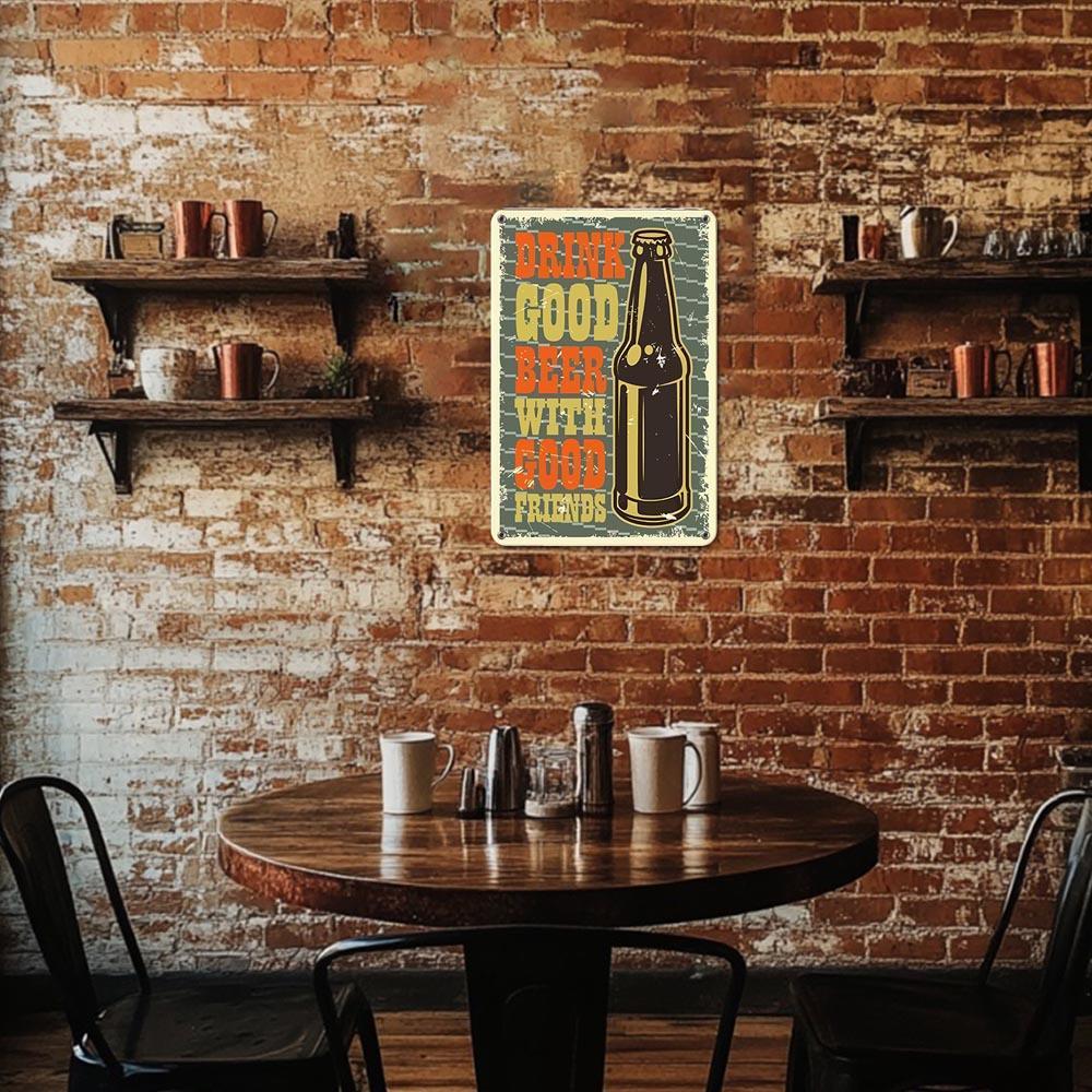 Paint by Numbers – Vintage Metal Bar Art | Good Beer Good Friends