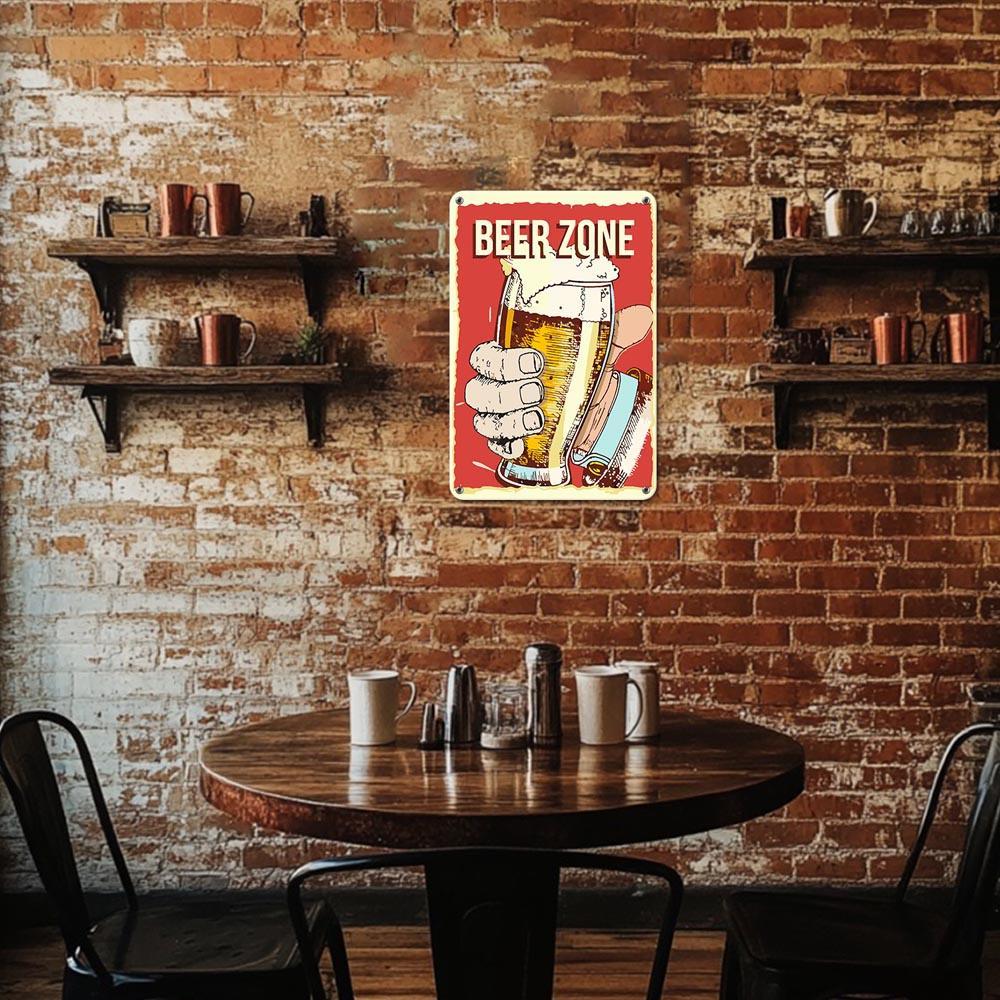 Paint by Numbers – Vintage Metal Bar Art | Beer Zone