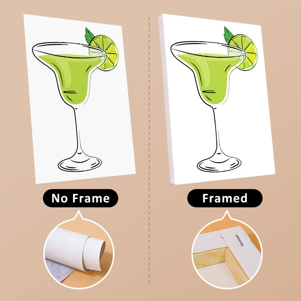 Paint by Numbers – 6 Mini Paintings | Classic Cocktail Glasses Set