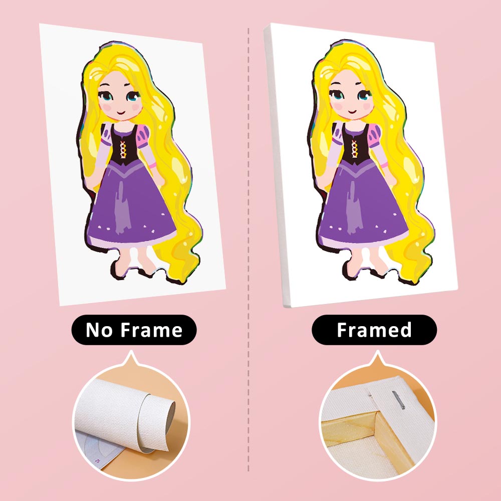 Paint by Numbers – 6 Mini Paintings | Cute Princess Characters Set