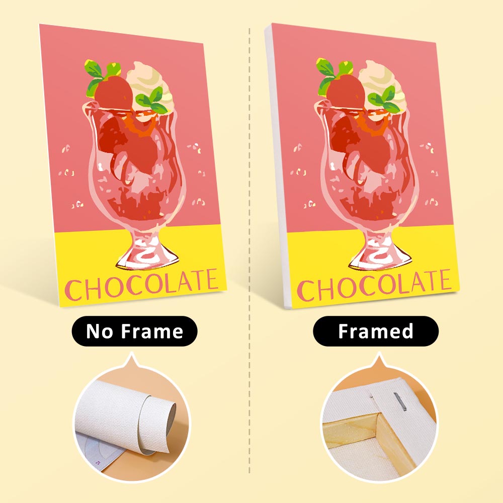 Paint by Numbers – 6 Mini Paintings | Retro Ice Cream & Drinks Set