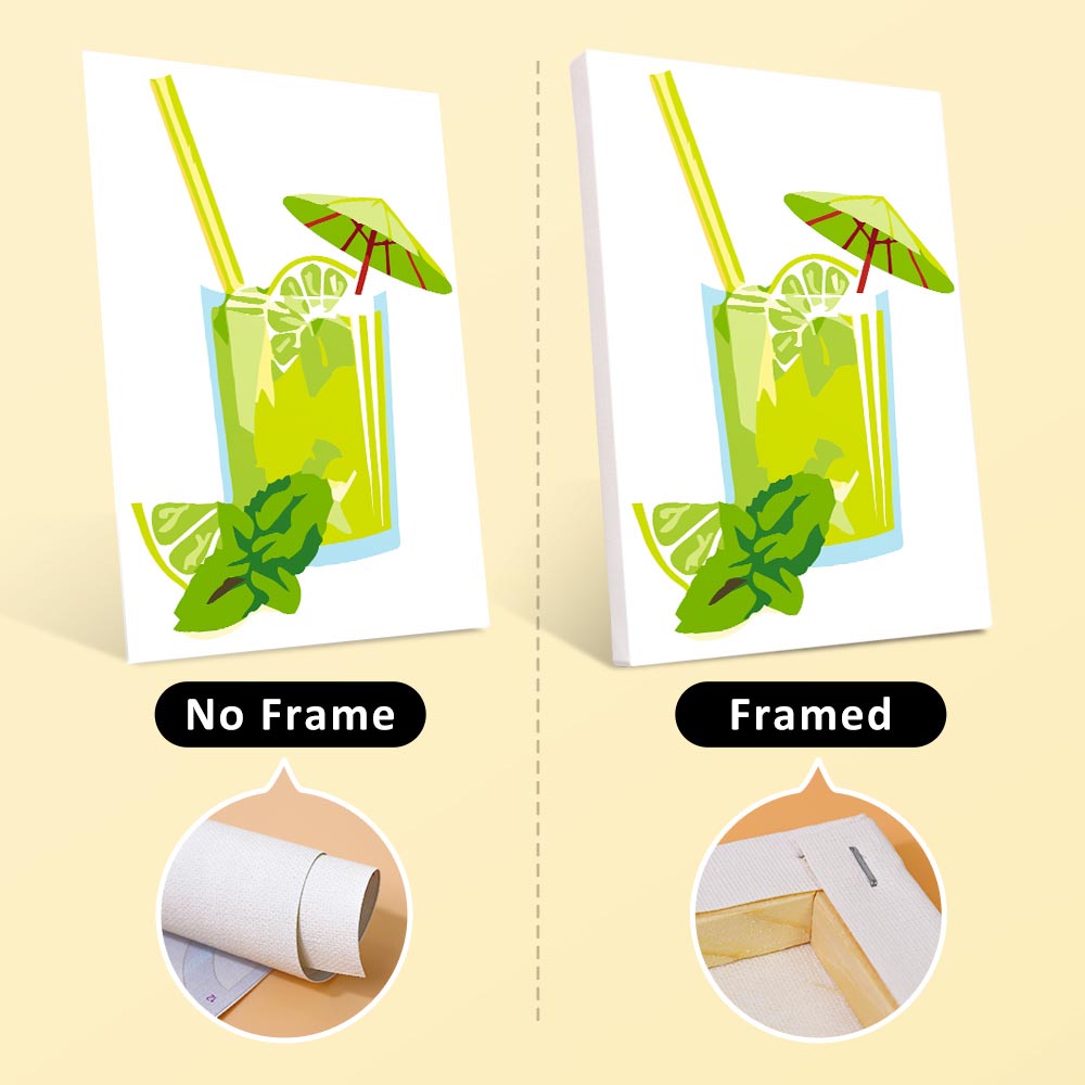 Paint by Numbers – 6 Mini Paintings | Summer Fruit Drinks Collection