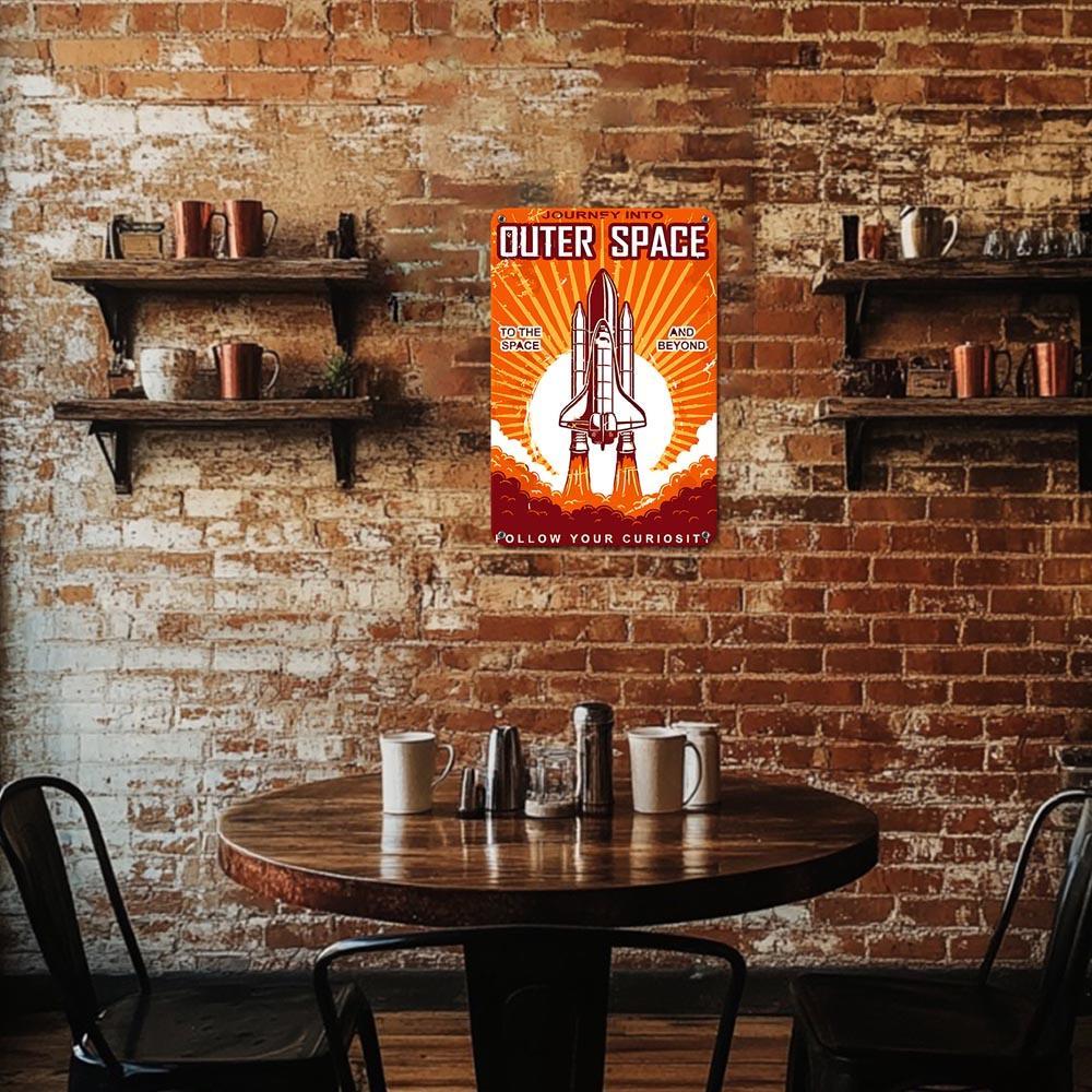 Paint by Numbers – Vintage Metal Space Art | Outer Space Shuttle