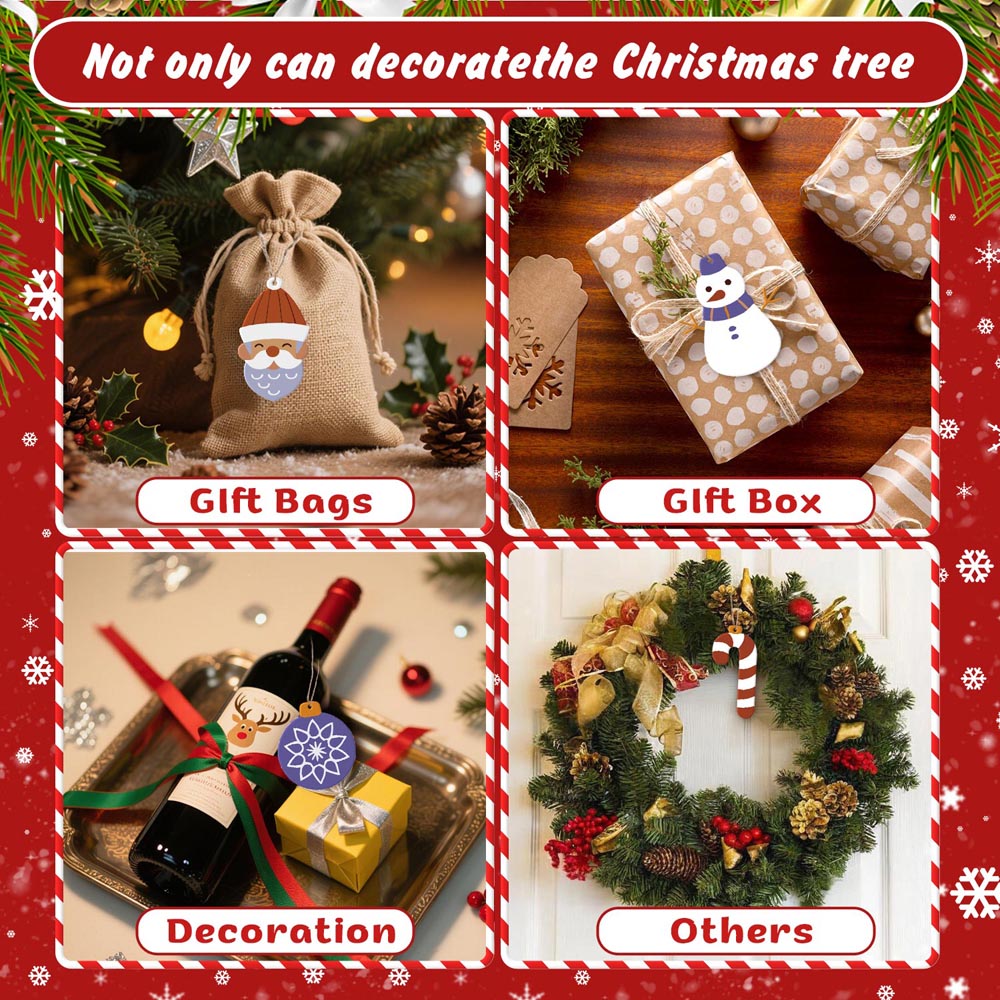 Paint by Numbers – 8 Christmas Ornaments – Reindeer, Snowman & Winter Baubles Set