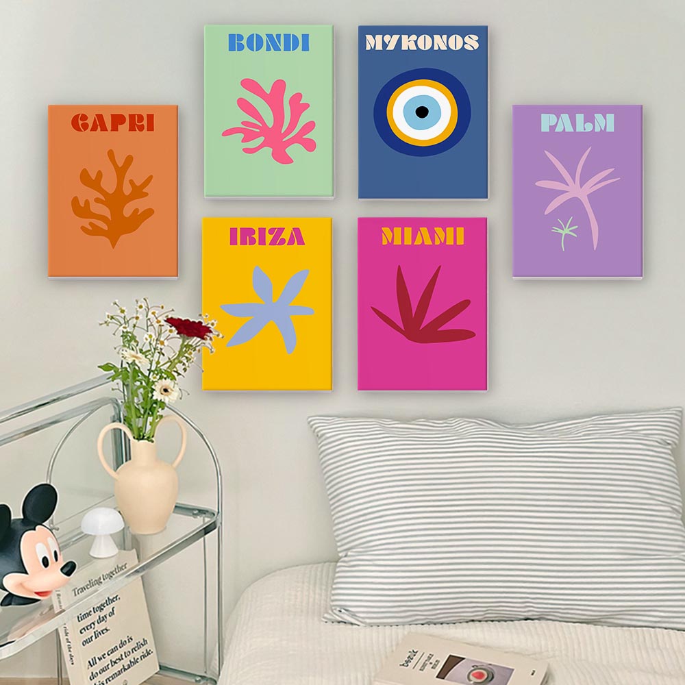 Paint by Numbers - 6 Mini Paintings | Summer Destinations Set