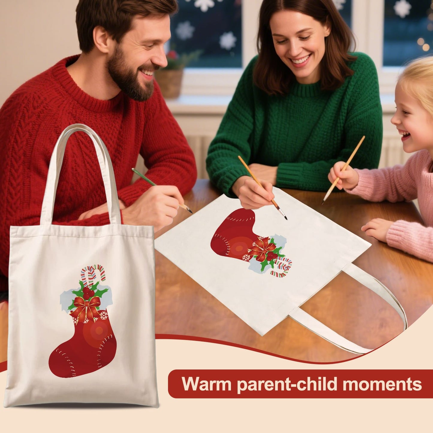 Paint by Numbers – DIY Totebag | Christmas Stocking