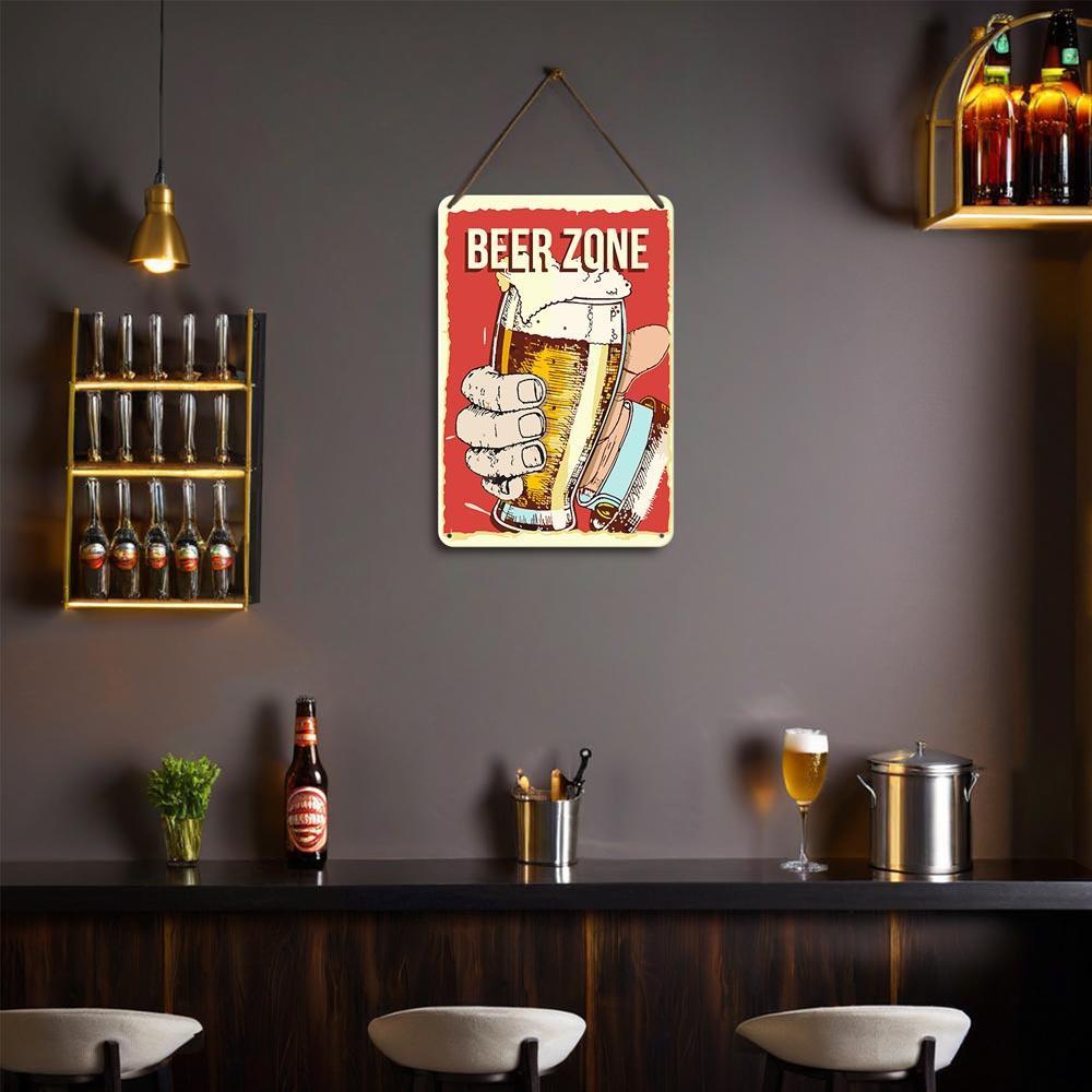 Paint by Numbers – Vintage Metal Bar Art | Beer Zone