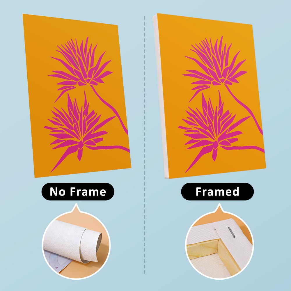 Paint by Numbers – 6 Mini Paintings | Bold Botanical Silhouettes Set