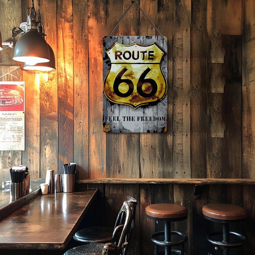 Paint by Numbers – Vintage Road Sign Art | Route 66 Freedom
