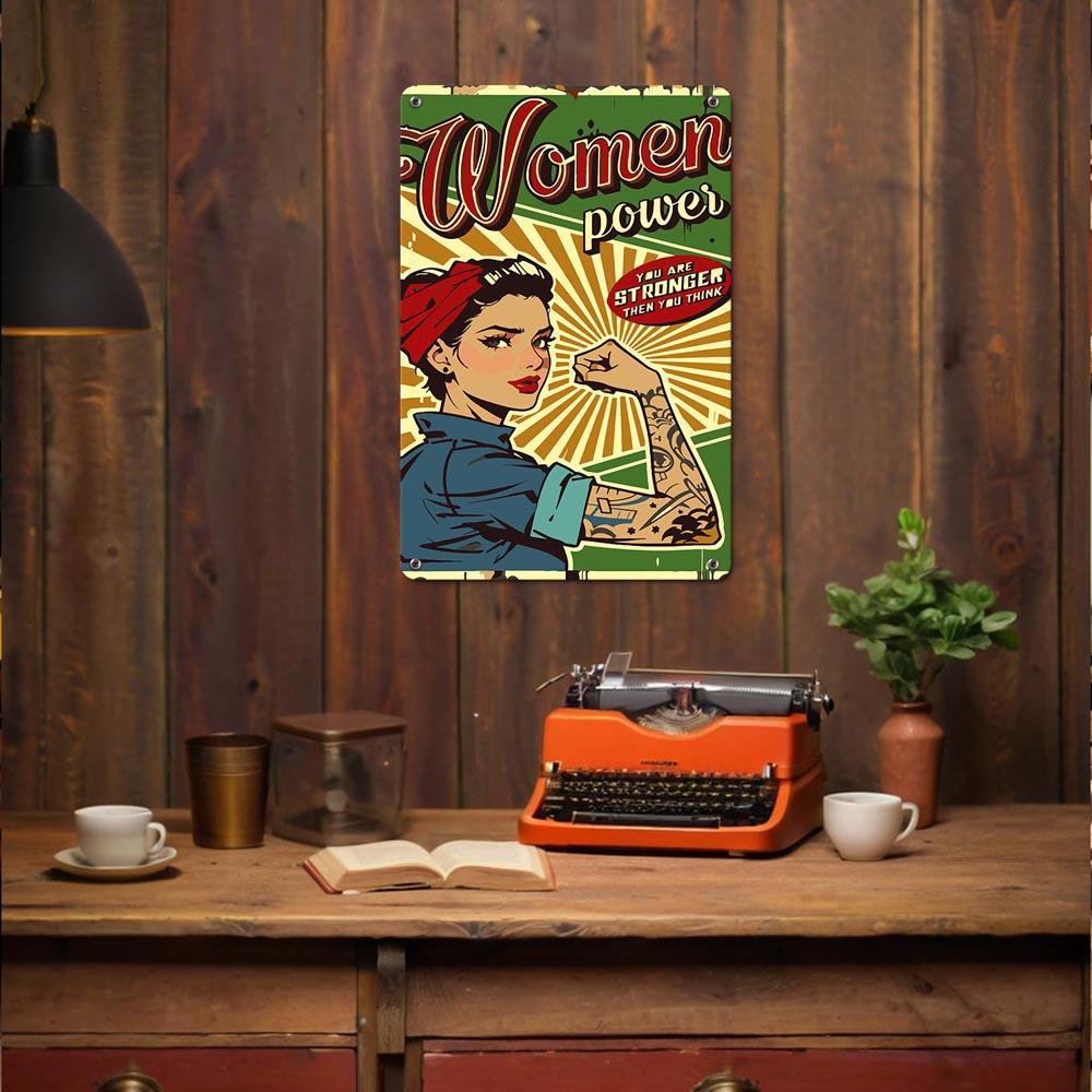 Paint by Numbers – Vintage Metal Wall Art | Women Power