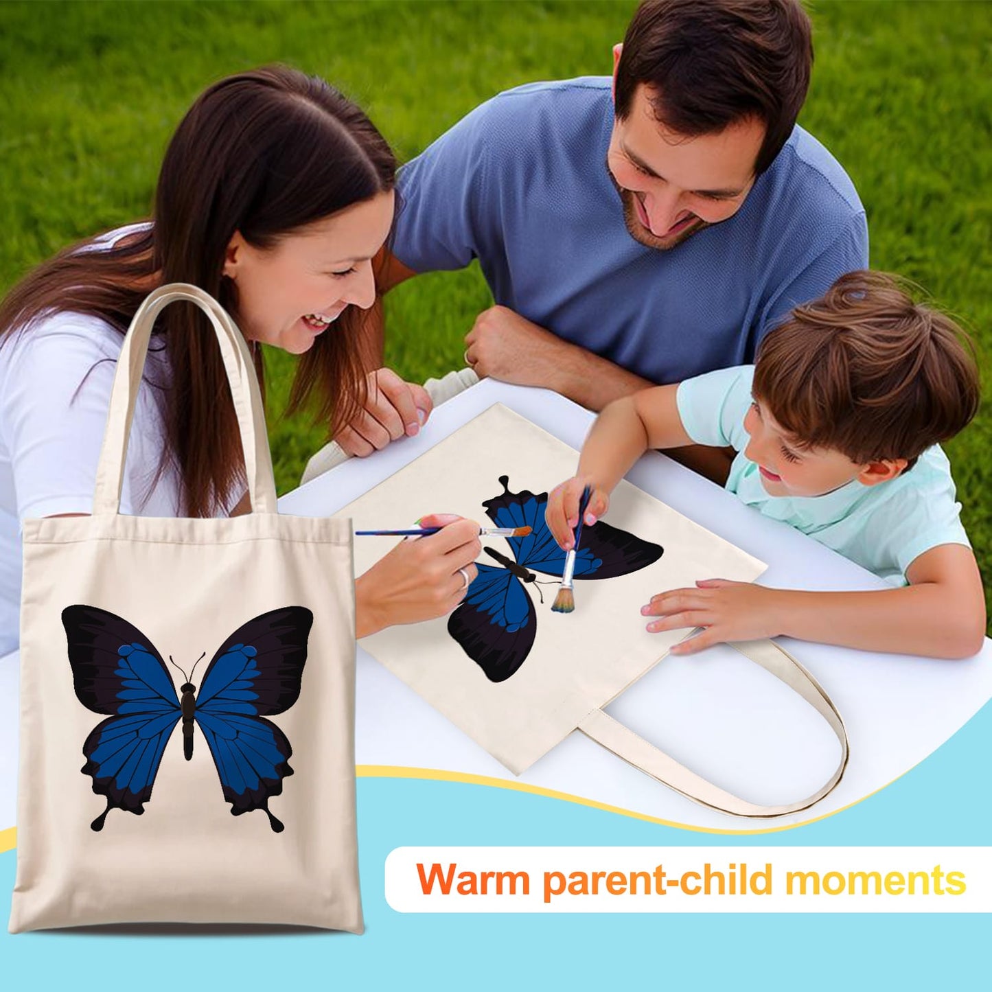 Paint by Numbers – DIY Totebag | Blue Majesty