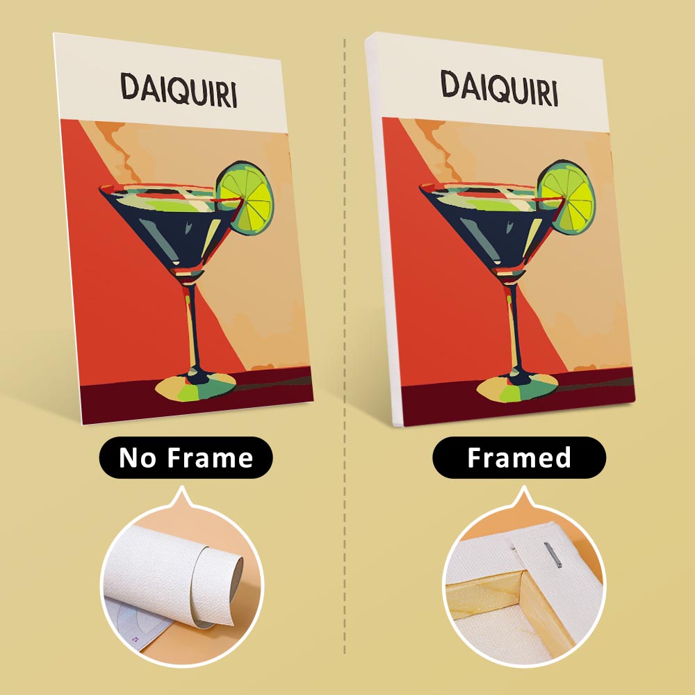 Paint by Numbers – 6 Mini Paintings | Elegant Cocktails Set