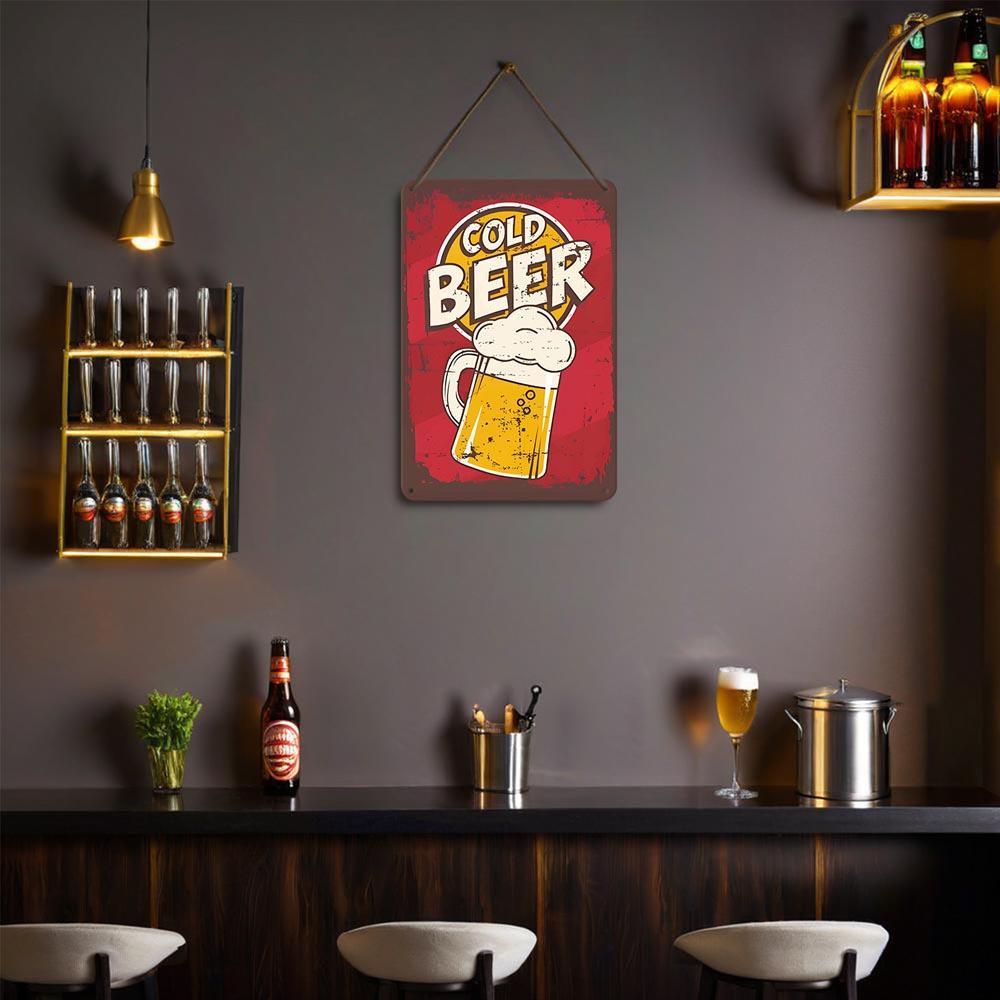 Paint by Numbers – Vintage Metal Bar Art | Cold Beer Classic