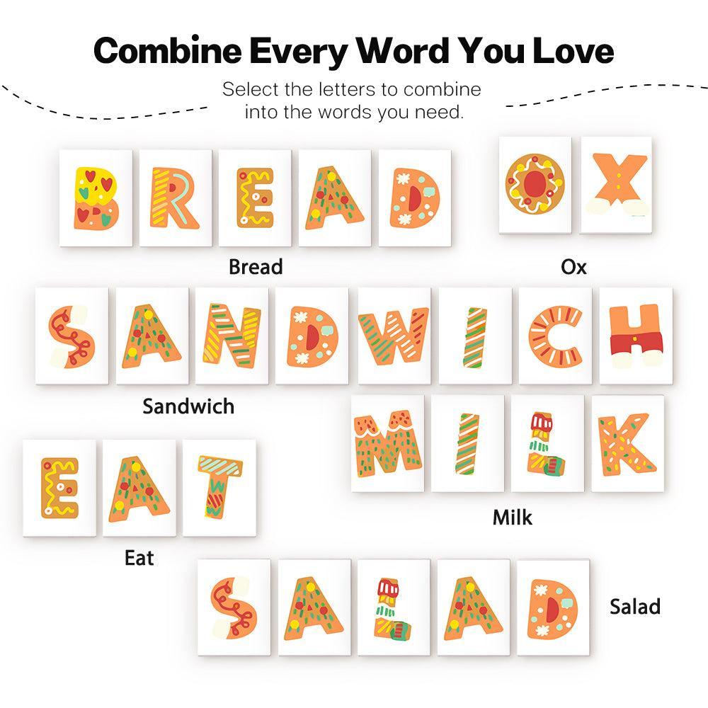 Paint by Numbers – Alphabet Painting Kit | Gingerbread Holiday Letters A–Z