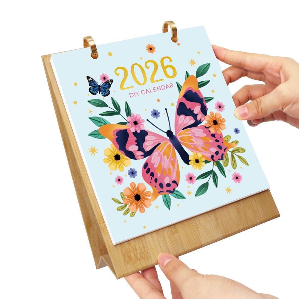Paint by Numbers - 2026 Desk Calendar - Butterfly Collection