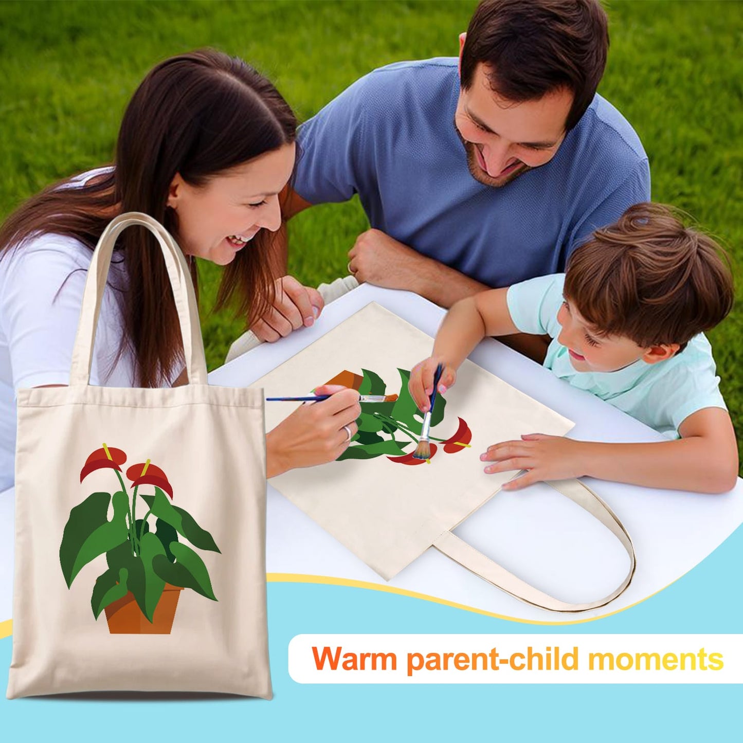 Paint by Numbers – DIY Totebag | Potted Charm
