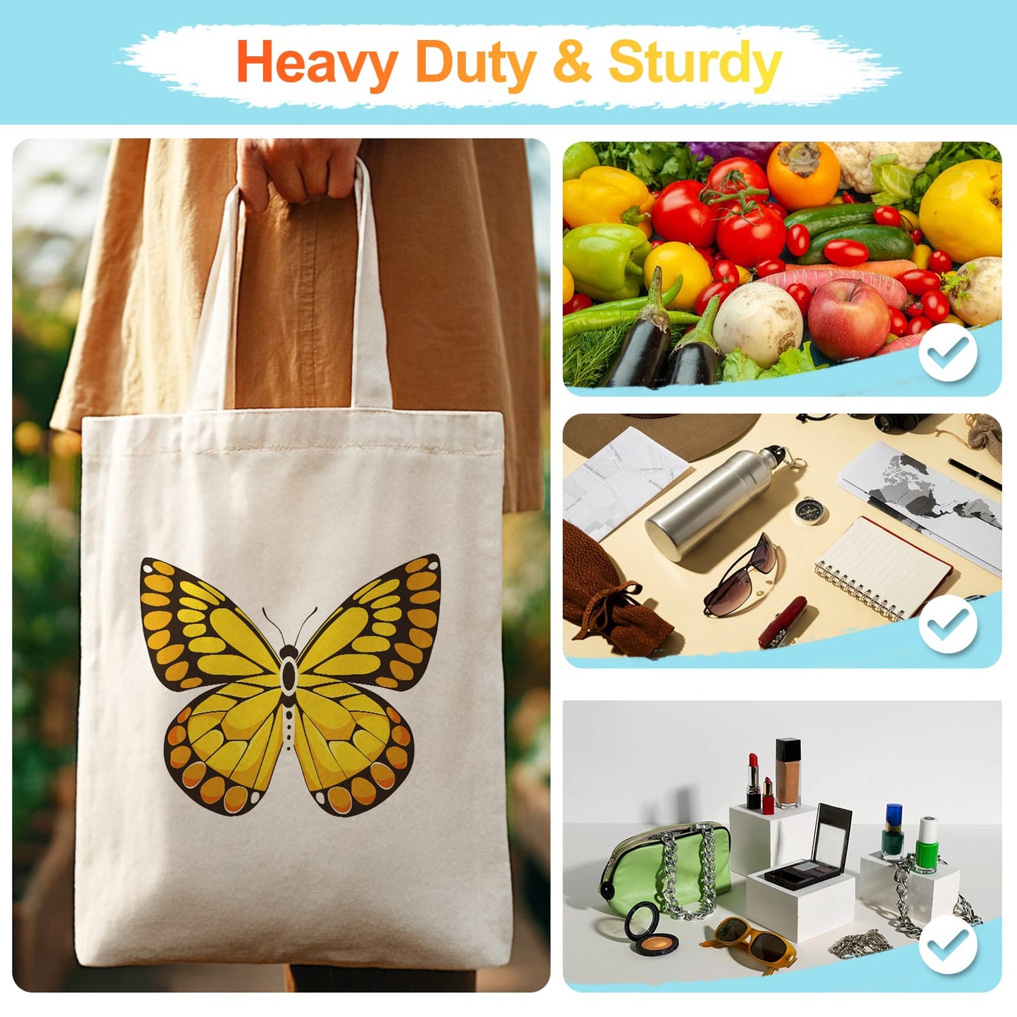Paint by Numbers – DIY Totebag | Golden Butterfly