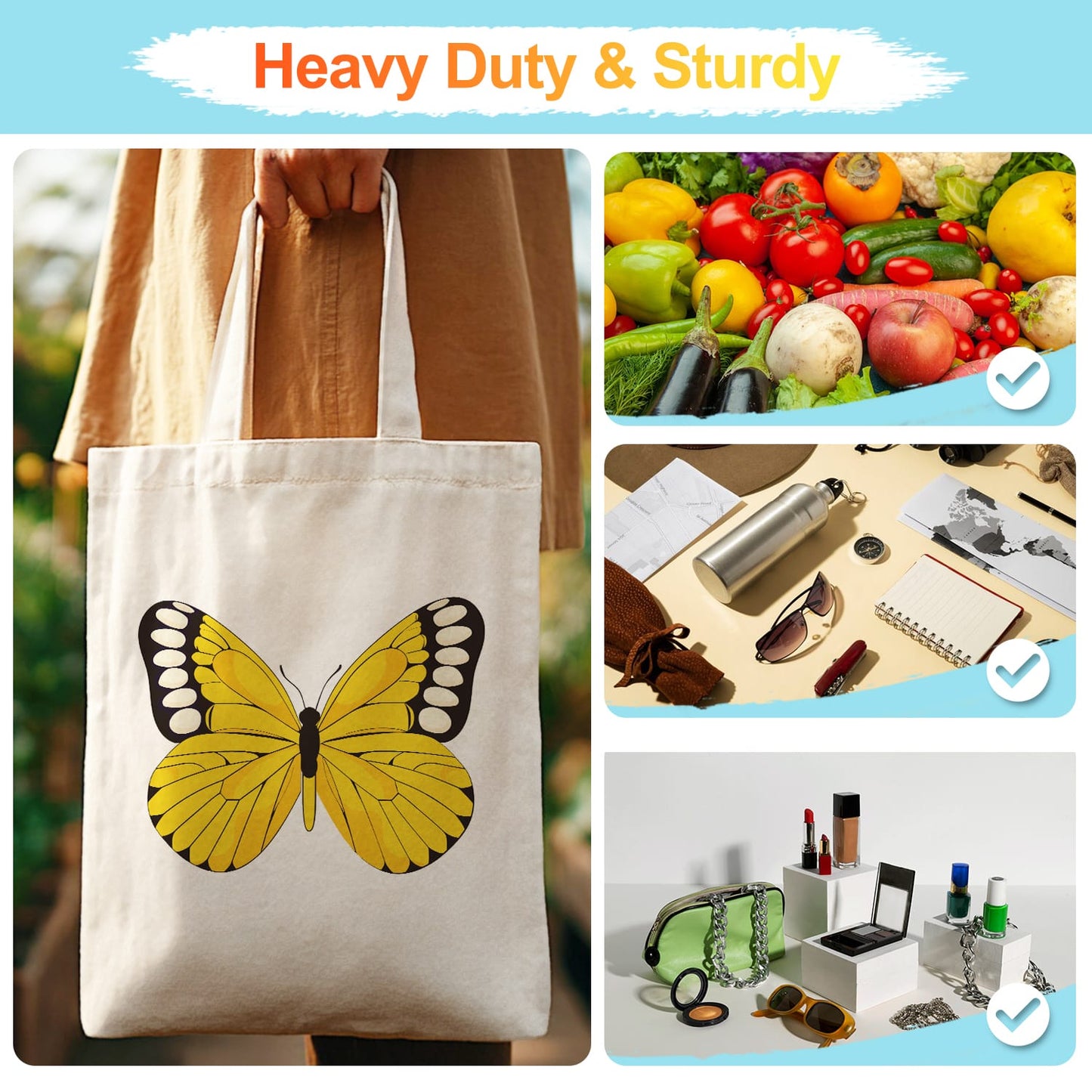 Paint by Numbers – DIY Totebag | Golden Butterfly