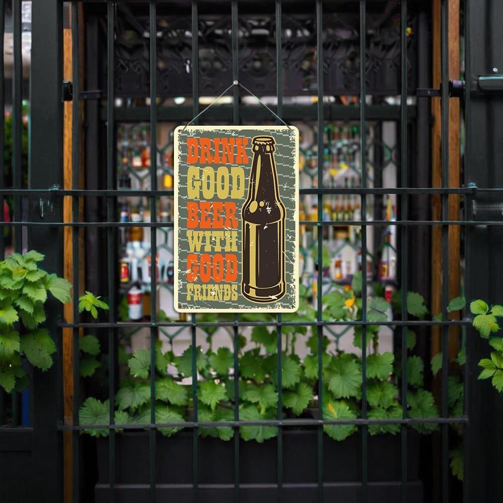 Paint by Numbers – Vintage Metal Bar Art | Good Beer Good Friends