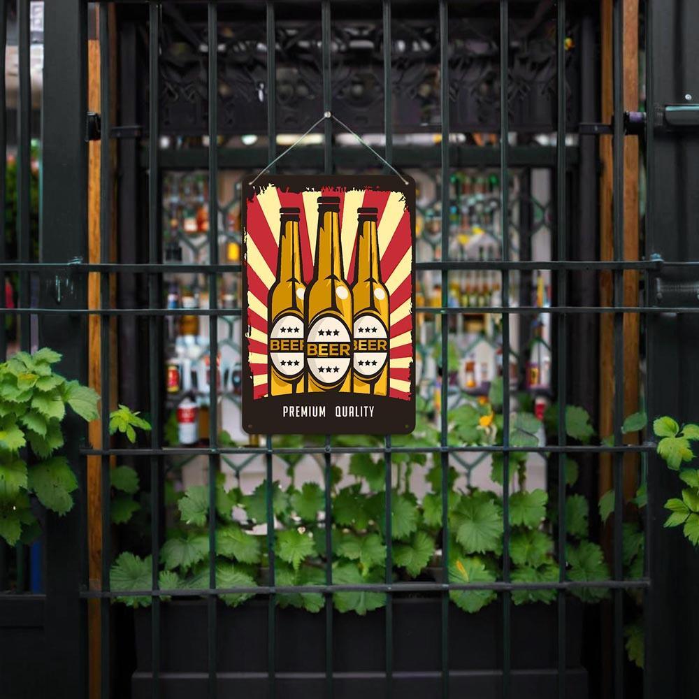 Paint by Numbers – Vintage Metal Bar Art | Beer Trio Poster