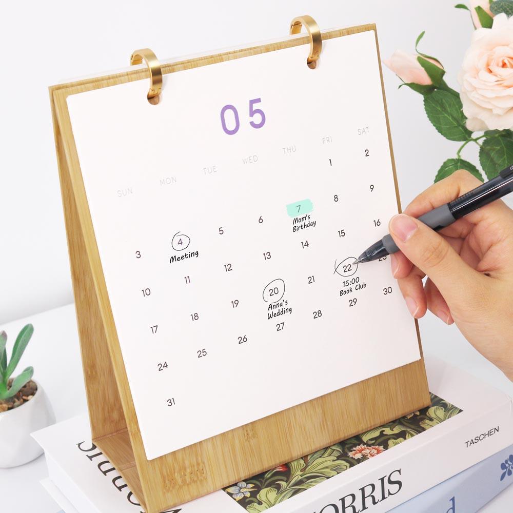 Paint by Numbers - 2026 Desk Calendar - Blooming Beauties