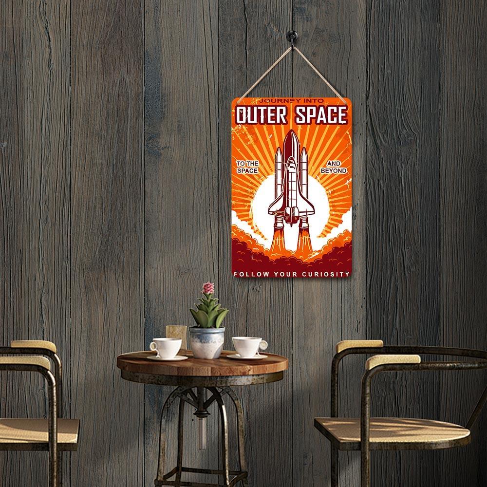 Paint by Numbers – Vintage Metal Space Art | Outer Space Shuttle
