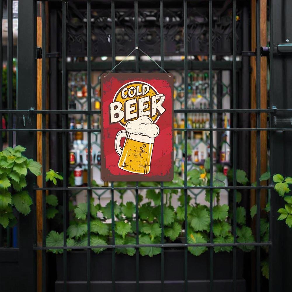 Paint by Numbers – Vintage Metal Bar Art | Cold Beer Classic