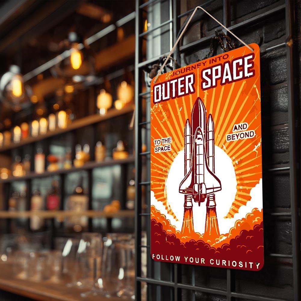 Paint by Numbers – Vintage Metal Space Art | Outer Space Shuttle