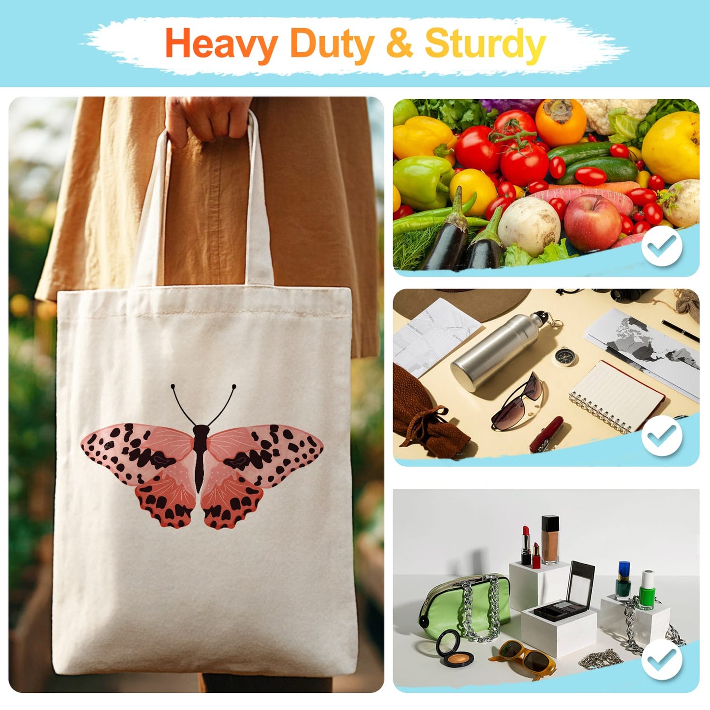 Paint by Numbers – DIY Totebag | Pink Leopard Butterfly