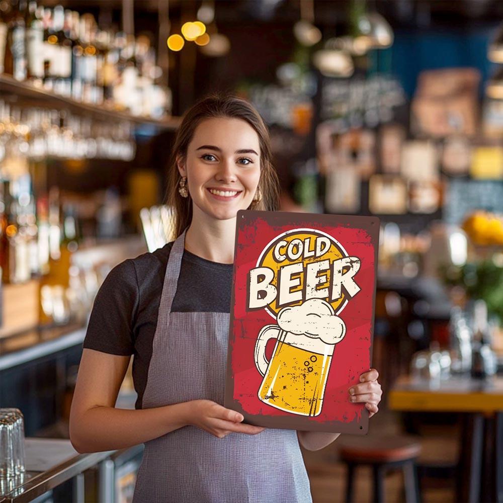 Paint by Numbers – Vintage Metal Bar Art | Cold Beer Classic
