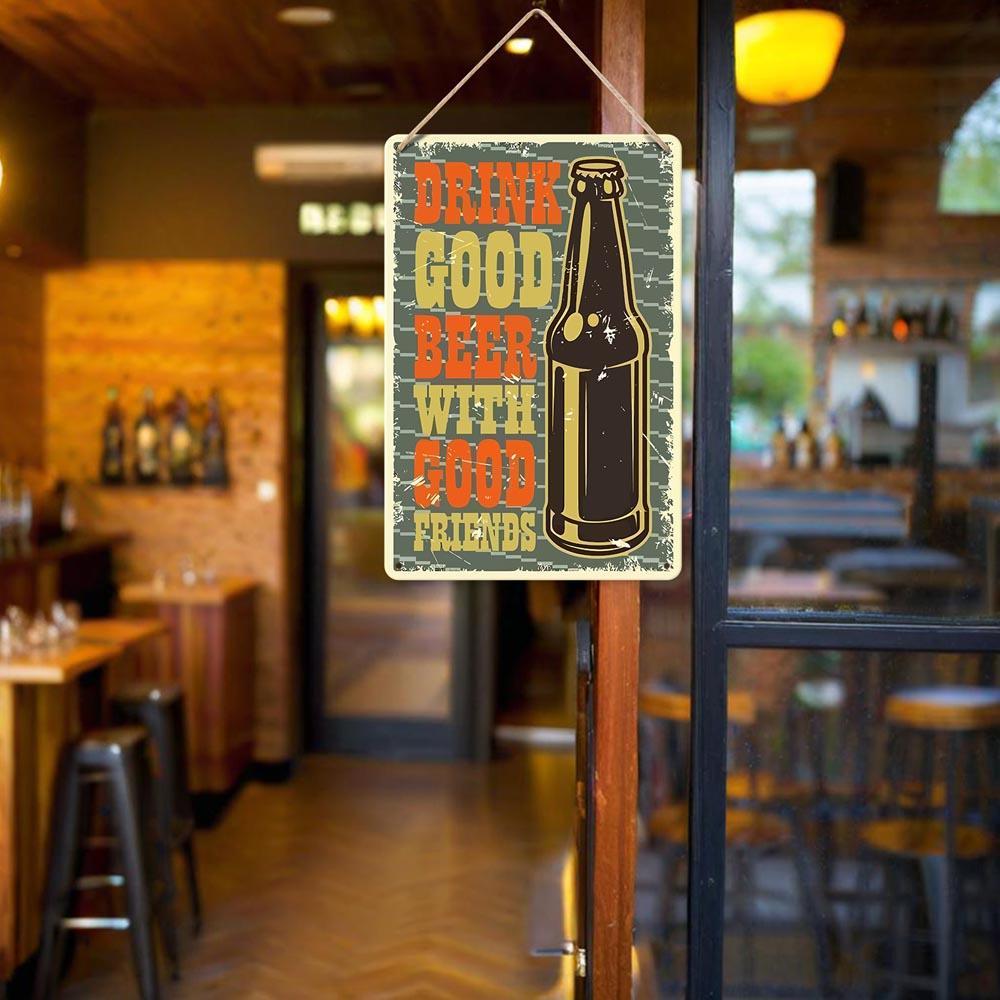 Paint by Numbers – Vintage Metal Bar Art | Good Beer Good Friends